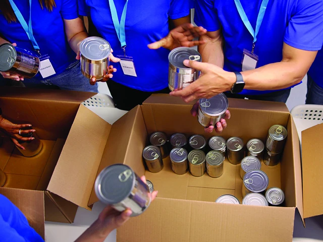 canned food donations