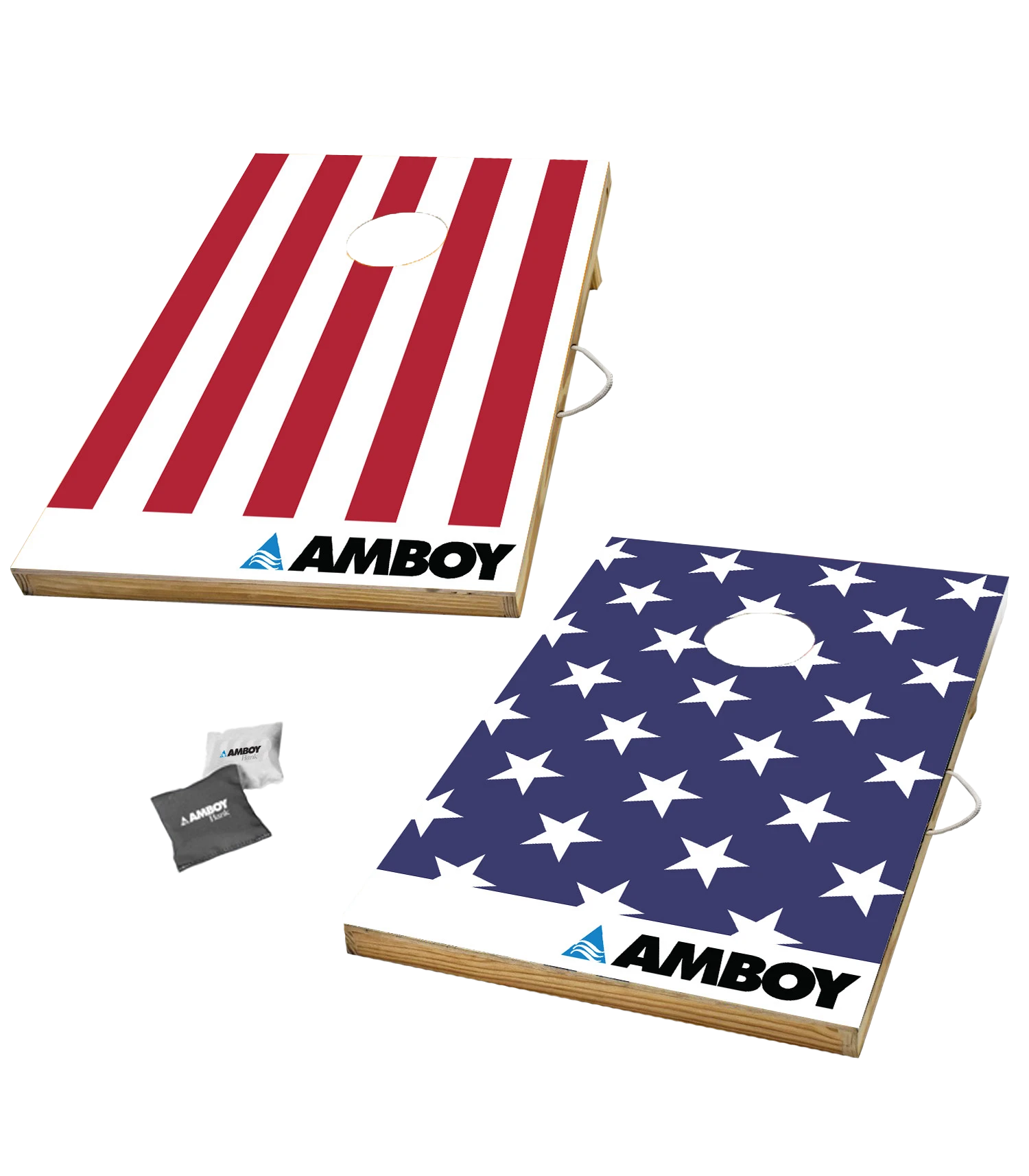 Amboy Bank cornhole set