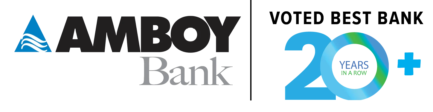 Amboy Bank 20+ years Best Bank logo