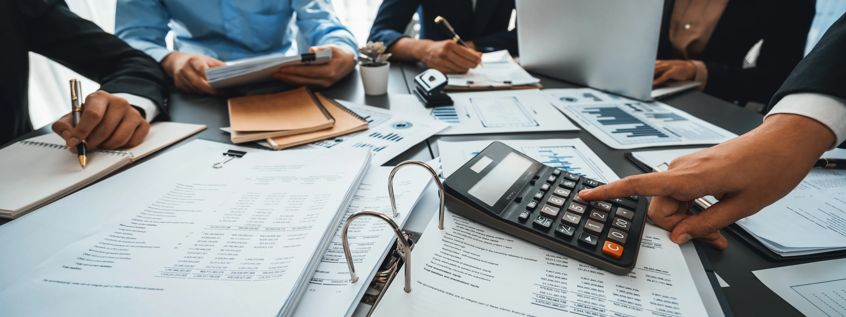 Calculator and papers