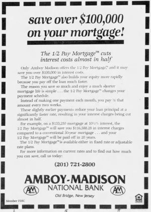 1/2 Pay Mortgage ad